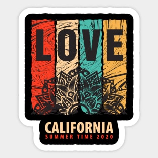 Love California Summer Time 2020 Sticker